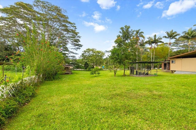 15-2775 Manalo St, Pahoa, HI 96778 - view of green lawn with an outdoor structure