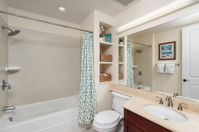 69-200 Pohakulana Pl Unit E2, Waikoloa, HI 96738 - full bathroom featuring shower / bath combination with curtain, vanity, and recessed lighting