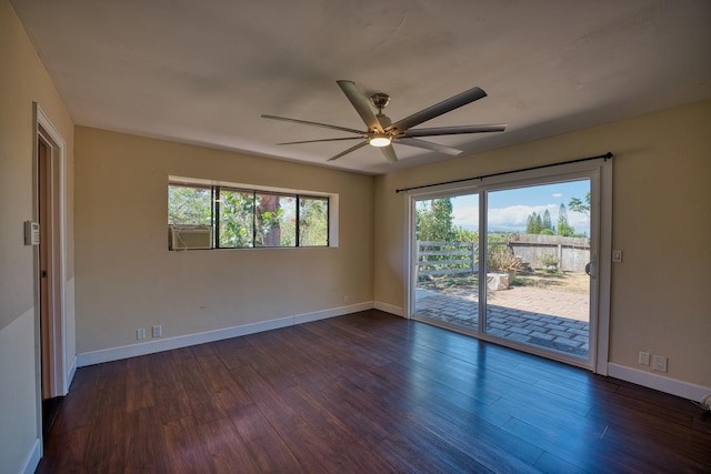 68-1768 Niu Haohao Pl, Waikoloa, HI 96738 - unfurnished room with wood finished floors, healthy amount of natural light, and a ceiling fan