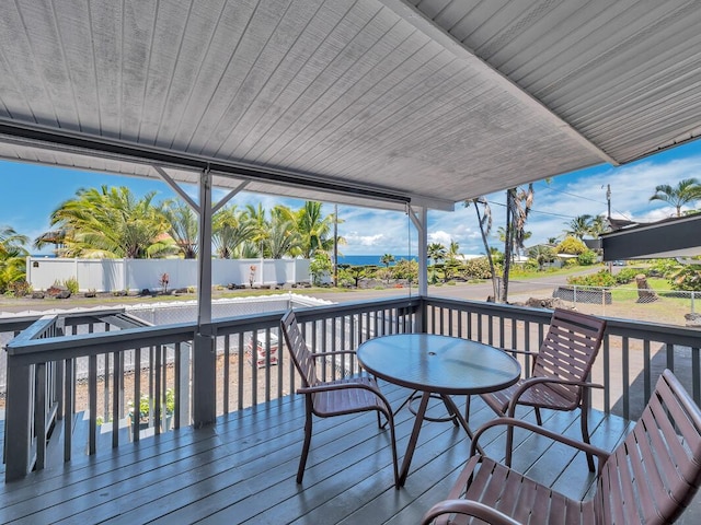 15-974 Paradise Ala Kai Dr, Keaau, HI 96749 - view of wooden terrace