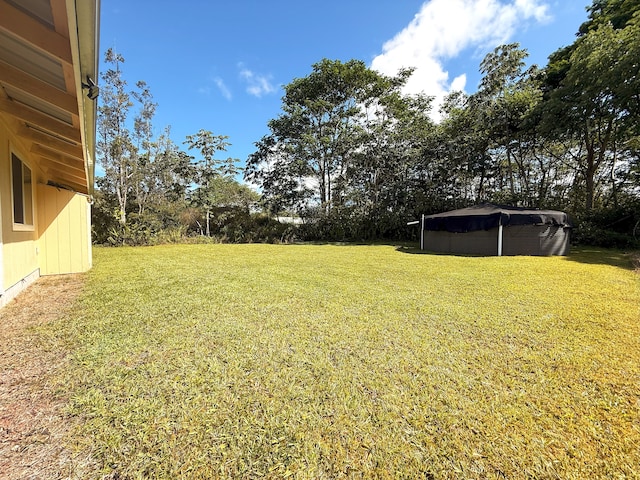 16-2110 Pearl Dr, Pahoa, HI 96778 - view of grassy yard featuring view of wooded area