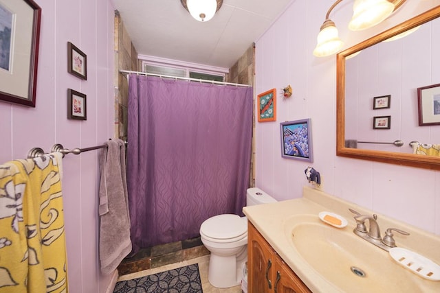 73-4216 Kiekie St, Kailua-Kona, HI 96740 - bathroom with vanity, curtained shower, and a decorative wall