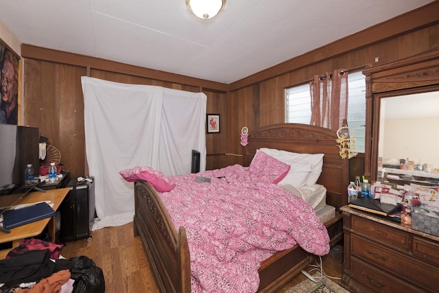 73-4216 Kiekie St, Kailua-Kona, HI 96740 - bedroom featuring wood finished floors and wood walls