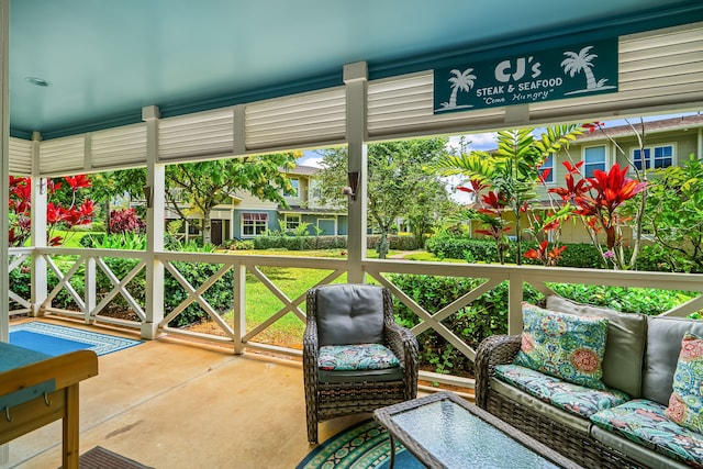 4919 Pepelani Lp Unit 2A, Princeville, HI 96722 - view of patio / terrace featuring an outdoor hangout area