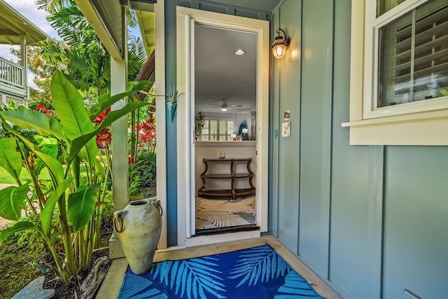 4919 Pepelani Lp Unit 2A, Princeville, HI 96722 - property entrance with board and batten siding