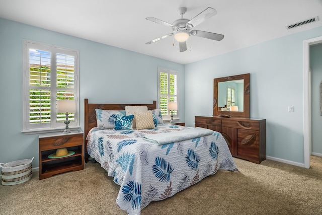 4919 Pepelani Lp Unit 2A, Princeville, HI 96722 - carpeted bedroom featuring baseboards and ceiling fan