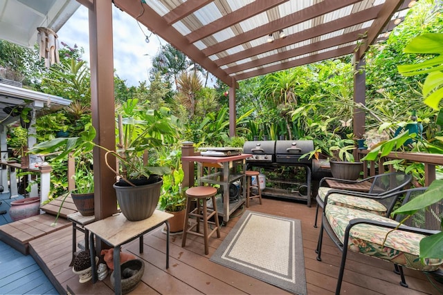 76-6132 Plumeria Rd, Kailua-Kona, HI 96740 - wooden deck with a pergola and outdoor lounge area