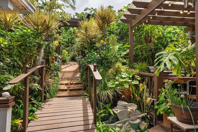 76-6132 Plumeria Rd, Kailua-Kona, HI 96740 - exterior space with a pergola