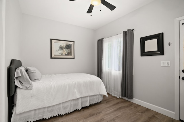 5970-A Heamoi Pl, Kapaa, HI 96746 - bedroom featuring wood finished floors and a ceiling fan