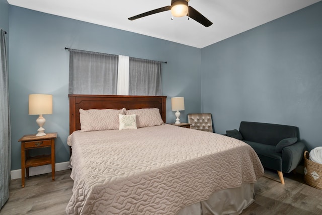 5970-A Heamoi Pl, Kapaa, HI 96746 - bedroom featuring wood finished floors and ceiling fan