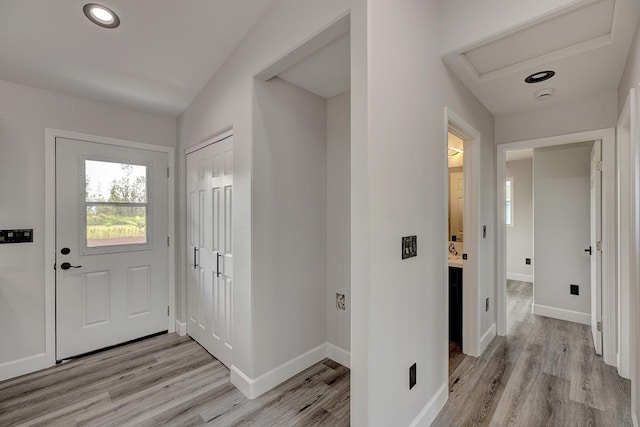 16-2069 Azure Dr, Pahoa, HI 96778 - entryway with light wood finished floors and recessed lighting