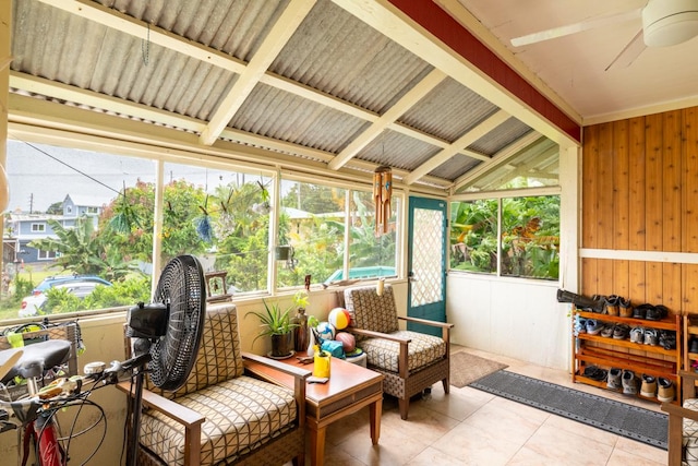 398 Ohai St, Hilo, HI 96720 - sunroom featuring ceiling fan and plenty of natural light