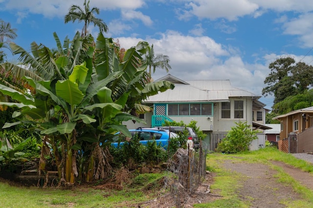 398 Ohai St, Hilo, HI 96720 - view of front of property featuring a metal roof