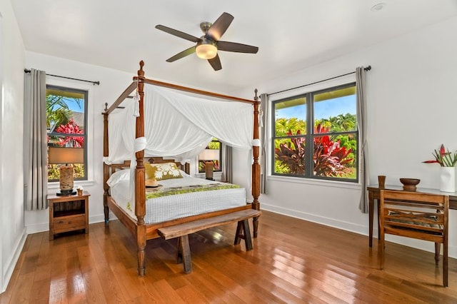 5414 Nakoa St, Koloa, HI 96756 - bedroom featuring hardwood / wood-style flooring and baseboards