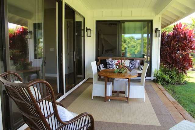 5414 Nakoa St, Koloa, HI 96756 - view of patio featuring outdoor lounge area