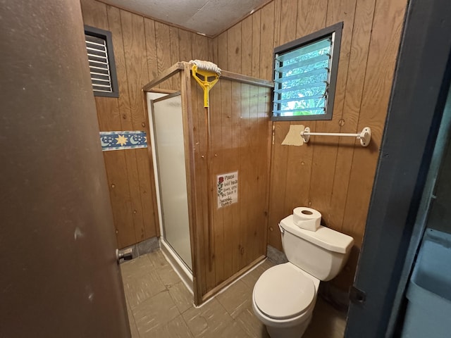 18-7855 Kulani Rd, Mountain View, HI 96771 - bathroom featuring wood walls and toilet