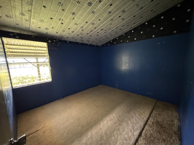 18-7855 Kulani Rd, Mountain View, HI 96771 - empty room featuring vaulted ceiling and carpet flooring