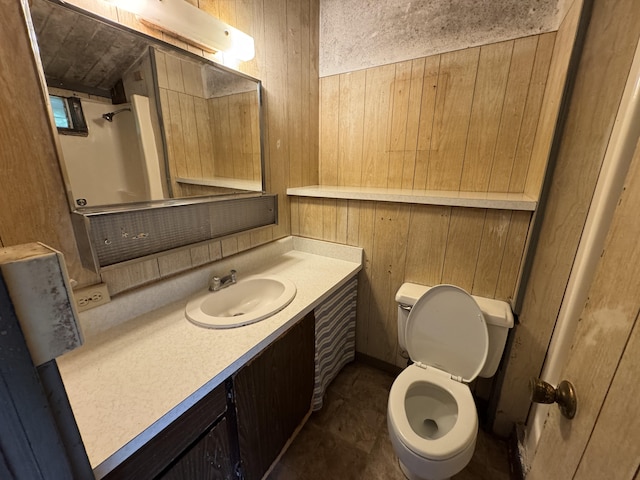 18-7855 Kulani Rd, Mountain View, HI 96771 - bathroom with wooden walls and vanity