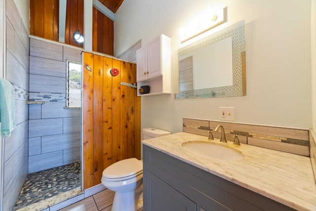 88-1544 Pikake Ave, Captain Cook, HI 96704 - full bathroom with vanity, tiled shower, and tile patterned floors