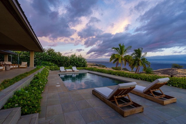 59-217 Lele Naia Dr, Kamuela, HI 96743 - outdoor pool featuring a patio area and a water view