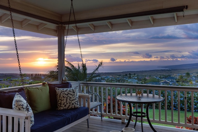 68-3609 Eleele St, Waikoloa, HI 96738 - view of wooden terrace