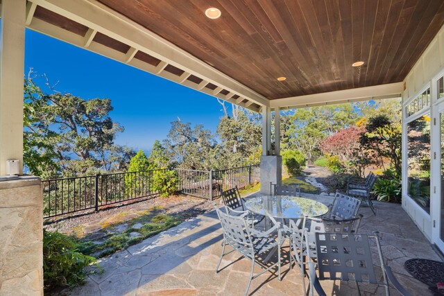 73-4310 Huehue St, Kailua-Kona, HI 96740 - view of patio featuring outdoor dining space