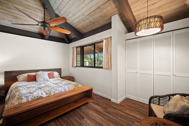 4701 Kawaihau Rd Unit B201, Kapaa, HI 96746 - bedroom featuring wood ceiling and wood finished floors