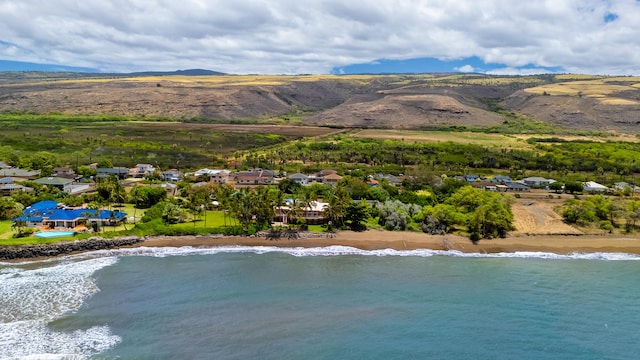 4491 Kikiaola Pl, Kekaha, HI 96752 - aerial perspective of suburban area with a water and mountain view