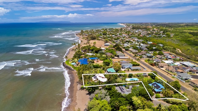 4491 Kikiaola Pl, Kekaha, HI 96752 - aerial view of residential area with expansive beach and property boundaries highlighted