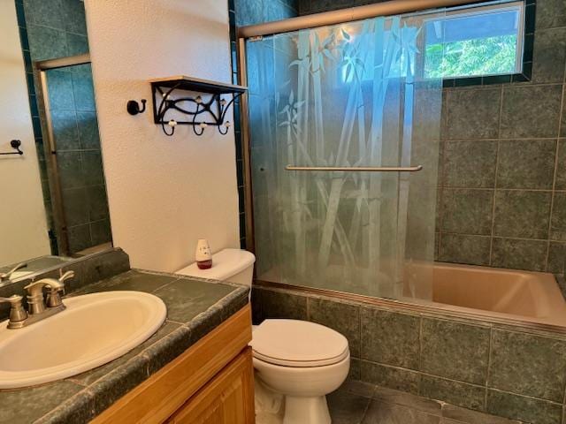 78-6694 Mamalahoa Hwy, Holualoa, HI 96740 - bathroom featuring vanity, tiled shower / bath combo, and tile patterned flooring