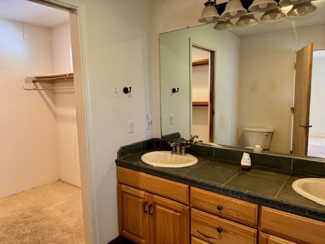78-6694 Mamalahoa Hwy, Holualoa, HI 96740 - bathroom featuring double vanity and a spacious closet