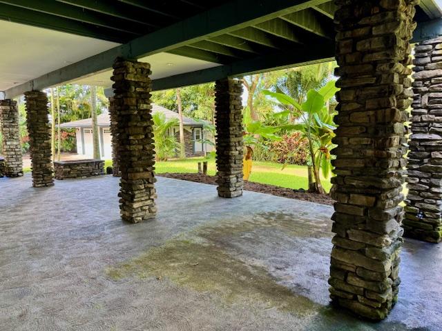 78-6694 Mamalahoa Hwy, Holualoa, HI 96740 - view of patio