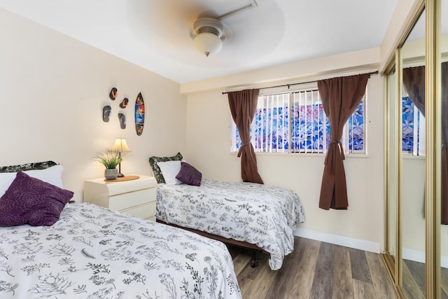 75-5719 Alii Dr Unit 314, Kailua-Kona, HI 96740 - bedroom featuring wood finished floors and a ceiling fan