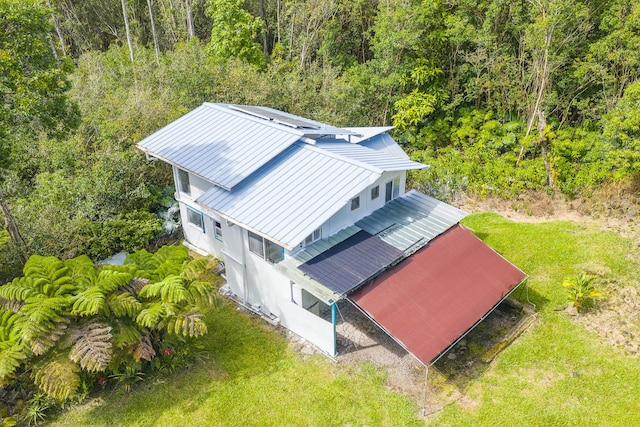 12-557 Hawaii St, Pahoa, HI 96778 - aerial view of property and surrounding area featuring a forest
