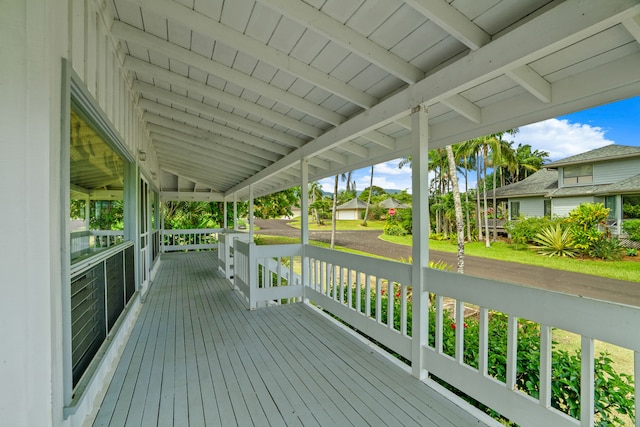 3795 Kelii Pl, Princeville, HI 96722 - porch featuring a residential view