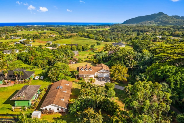 6201-B Kawaiihau Rd Unit B, Kapaa, HI 96746 - drone / aerial view of a mountainous background