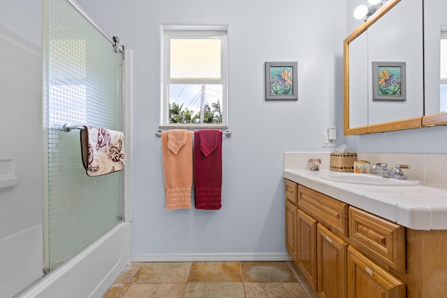 55-548 Hawi Rd, Hawi, HI 96719 - full bathroom with vanity and enclosed tub / shower combo