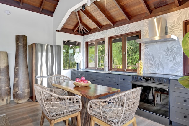 6003-B Halaulani Pl Unit 2, Kilauea, HI 96754 - sunroom / solarium with a sink and french doors