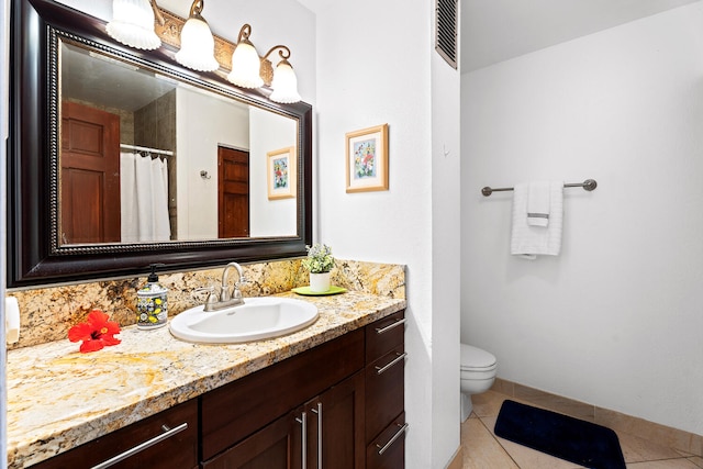 78-6800 Alii Dr Unit 7202, Kailua-Kona, HI 96740 - bathroom with tile patterned floors, vanity, and curtained shower