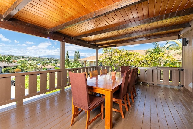 68-1785 Niu Haohao Pl, Waikoloa, HI 96738 - deck with outdoor dining area