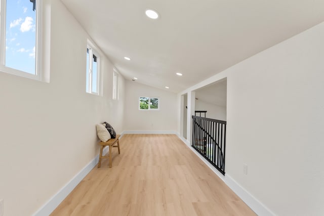 16-2078 Mauna Kea Dr, Pahoa, HI 96778 - hall featuring light wood-style floors, recessed lighting, and lofted ceiling