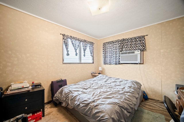 7786 Ulili Rd, Kekaha, HI 96752 - bedroom with ornamental molding, cooling unit, and carpet floors