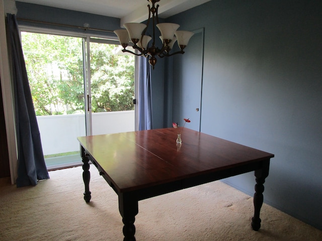 478 Hilinai St, Hilo, HI 96720 - carpeted dining space with a chandelier