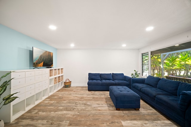 2375 Kipuka St, Koloa, HI 96756 - living room featuring recessed lighting and wood finished floors