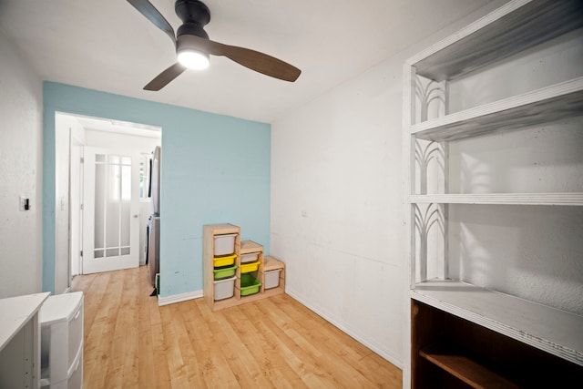 2375 Kipuka St, Koloa, HI 96756 - unfurnished office with a ceiling fan and light wood-style flooring