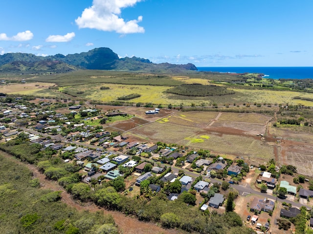 2375 Kipuka St, Koloa, HI 96756 - aerial view of property and surrounding area featuring a water and mountain view