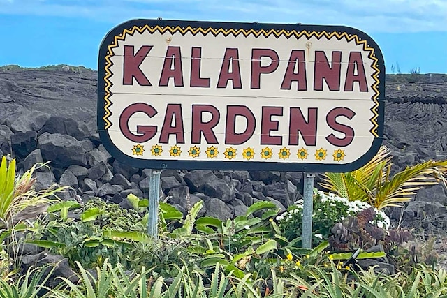 1 Piilani Rd, Pahoa, HI 96778 - community sign with a mountain view