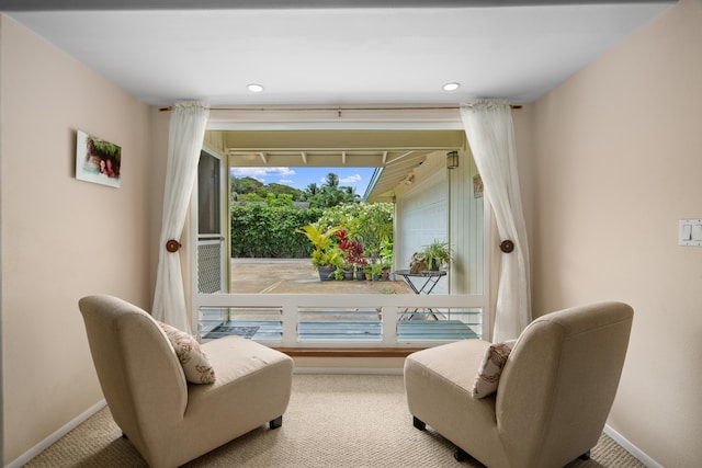 2364-C Hulemalu Rd, Lihue, HI 96766 - sitting room featuring carpet floors and recessed lighting