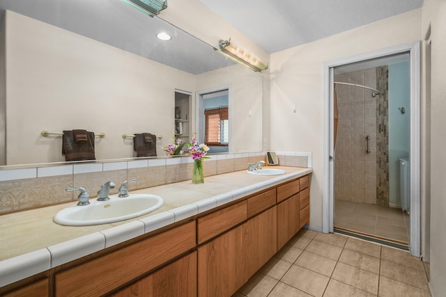 2364-C Hulemalu Rd, Lihue, HI 96766 - full bath featuring a shower stall, double vanity, and tile patterned flooring