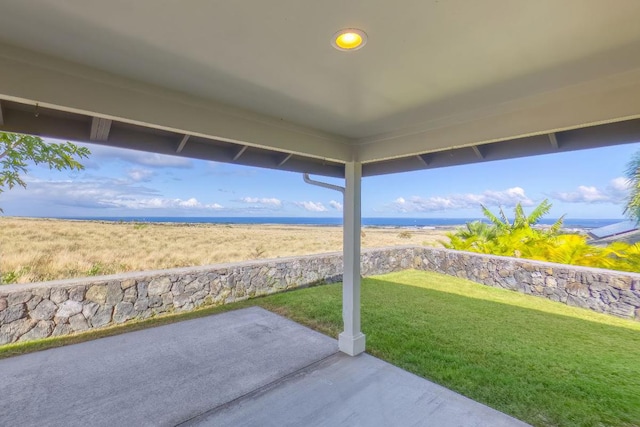 73-4369 Mau Loa Hema Pl, Kailua-Kona, HI 96740 - view of patio with a water view